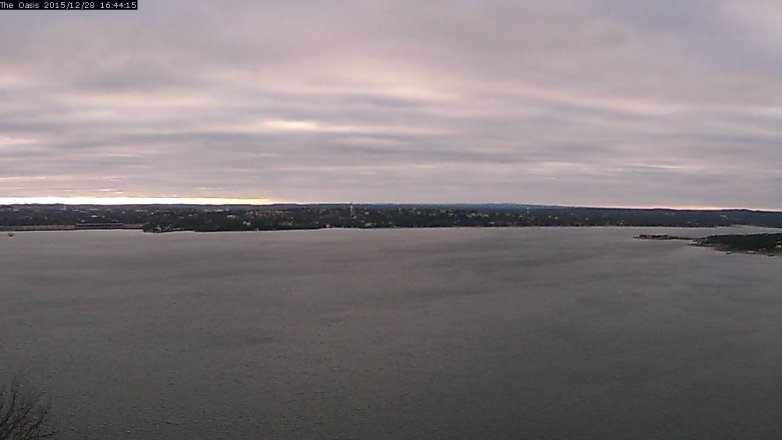 Lake Travis webcam, December 28, 2015 3:50 PM CT