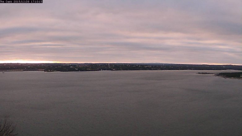 Lake Travis webcam, December 28, 2015 4:15 PM CT