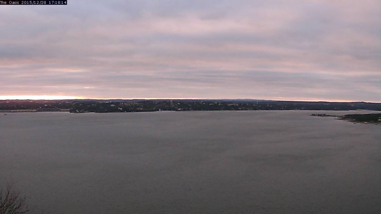 Lake Travis webcam, December 28, 2015 4:25 PM CT