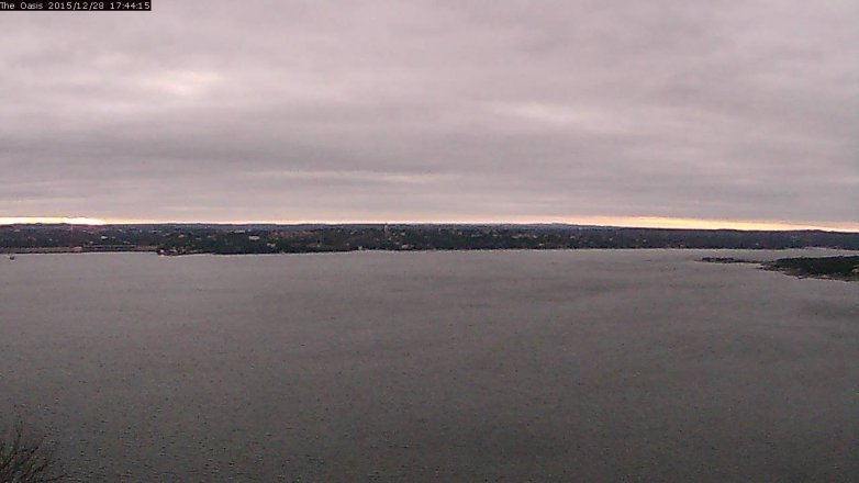 Lake Travis webcam, December 28, 2015 4:50 PM CT