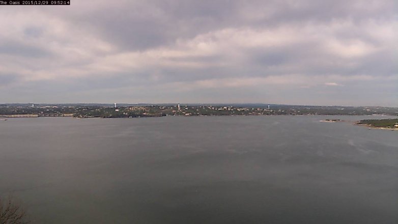 Lake Travis webcam, December 29, 2015 9:00 AM CT