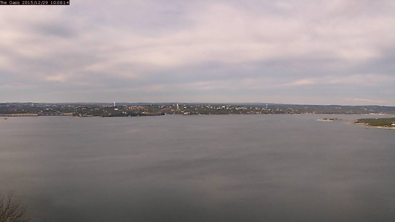 Lake Travis webcam, December 29, 2015 9:15 AM CT