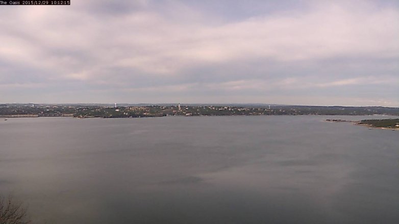Lake Travis webcam, December 29, 2015 9:20 AM CT