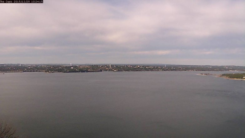 Lake Travis webcam, December 29, 2015 9:30 AM CT