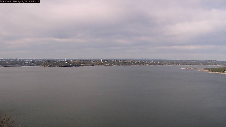 Lake Travis webcam, December 29, 2015 9:40 AM CT