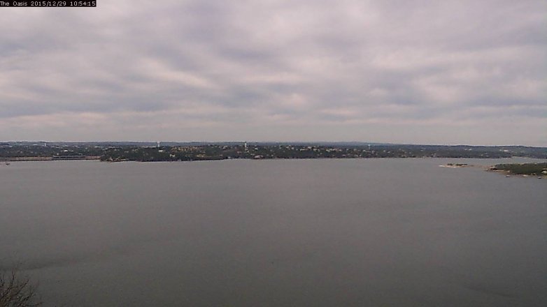 Lake Travis webcam, December 29, 2015 10:00 AM CT