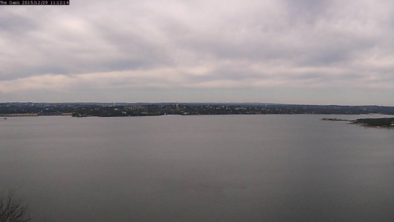 Lake Travis webcam, December 29, 2015 10:20 AM CT
