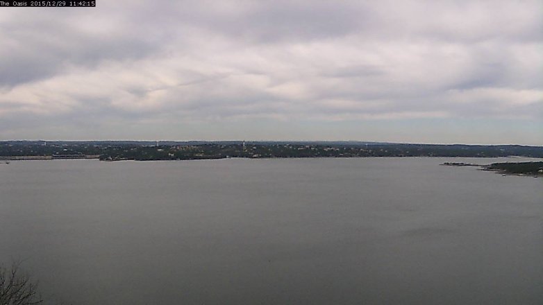 Lake Travis webcam, December 29, 2015 10:50 AM CT
