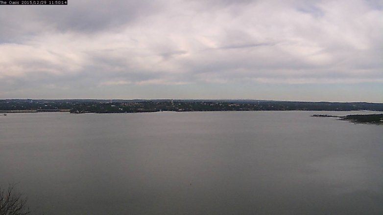 Lake Travis webcam, December 29, 2015 10:55 AM CT