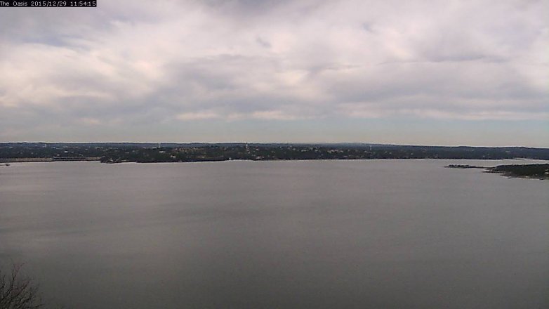 Lake Travis webcam, December 29, 2015 11:00 AM CT