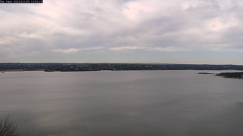 Lake Travis webcam, December 29, 2015 11:10 AM CT