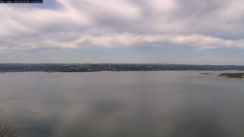 Lake Travis webcam, December 29, 2015 11:35 AM CT