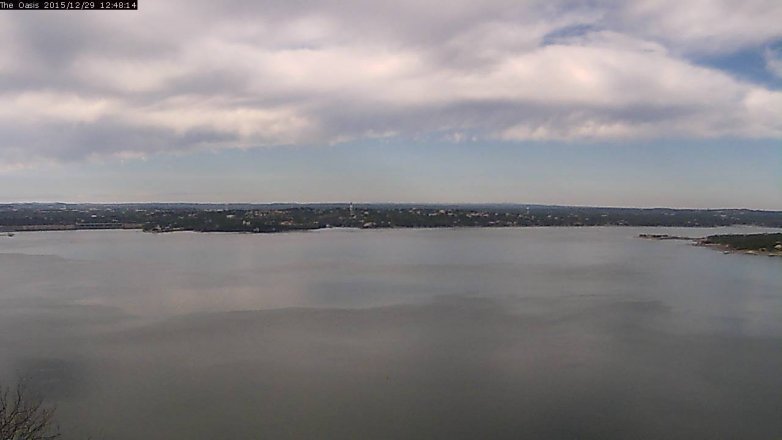 Lake Travis webcam, December 29, 2015 11:55 AM CT