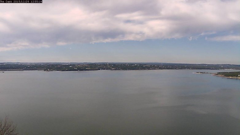 Lake Travis webcam, December 29, 2015 12:00 PM CT