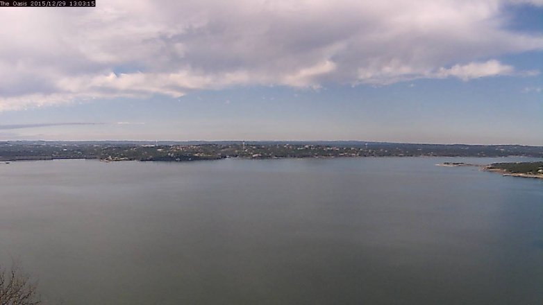 Lake Travis webcam, December 29, 2015 12:10 PM CT