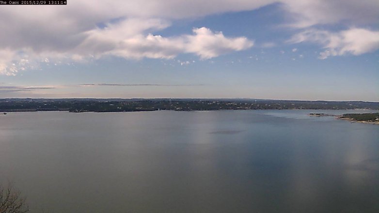 Lake Travis webcam, December 29, 2015 12:20 PM CT