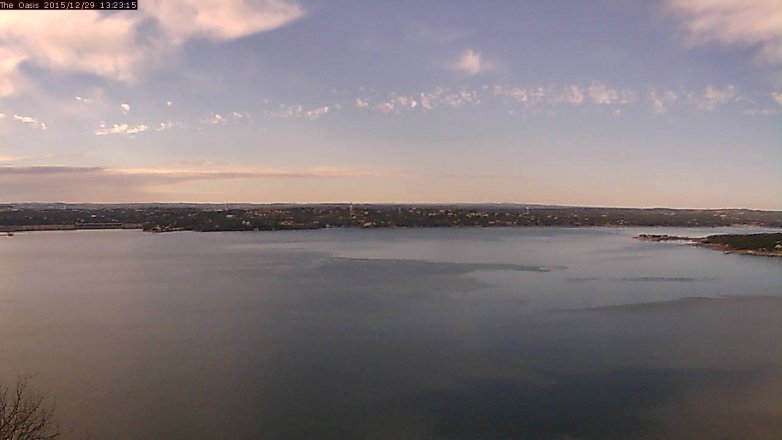 Lake Travis webcam, December 29, 2015 12:30 PM CT