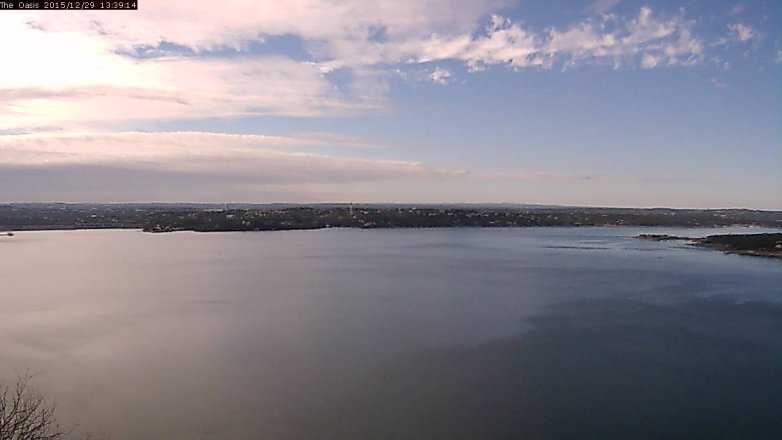 Lake Travis webcam, December 29, 2015 12:45 PM CT