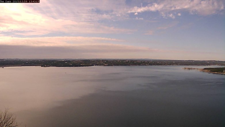 Lake Travis webcam, December 29, 2015 12:50 PM CT