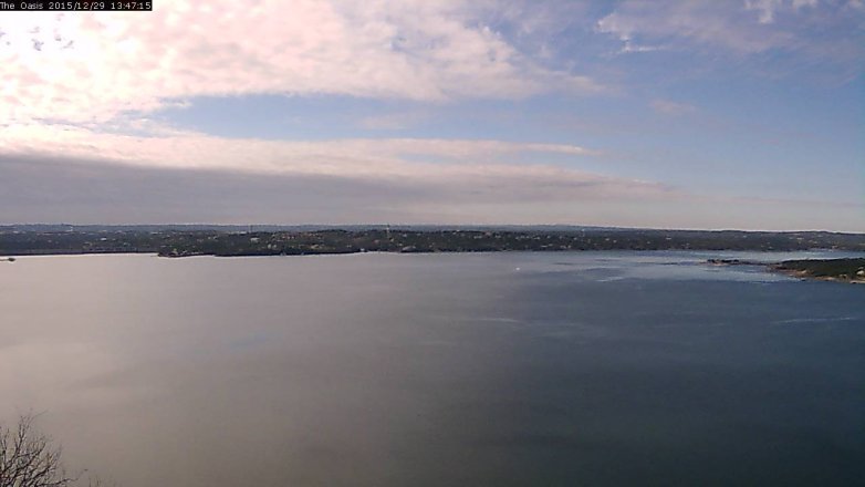 Lake Travis webcam, December 29, 2015 12:55 PM CT