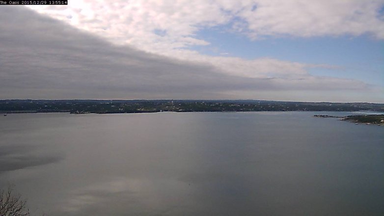 Lake Travis webcam, December 29, 2015 1:00 PM CT