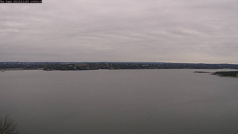 Lake Travis webcam, December 29, 2015 2:00 PM CT