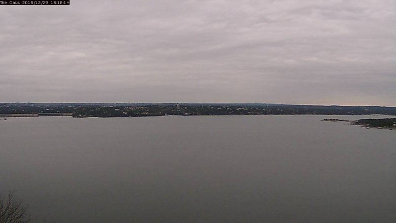 Lake Travis webcam, December 29, 2015 2:25 PM CT