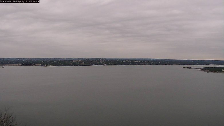 Lake Travis webcam, December 29, 2015 2:40 PM CT