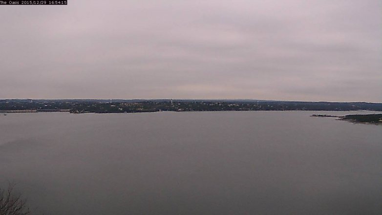 Lake Travis webcam, December 29, 2015 4:00 PM CT