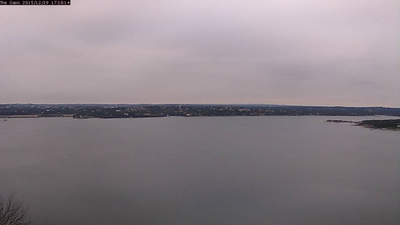 Lake Travis webcam, December 29, 2015 4:25 PM CT