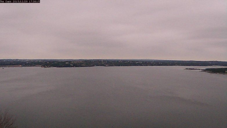 Lake Travis webcam, December 29, 2015 4:45 PM CT