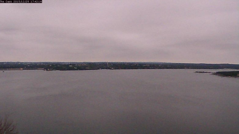 Lake Travis webcam, December 29, 2015 4:50 PM CT