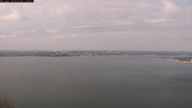 Lake Travis webcam, December 30, 2015 9:40 AM CT