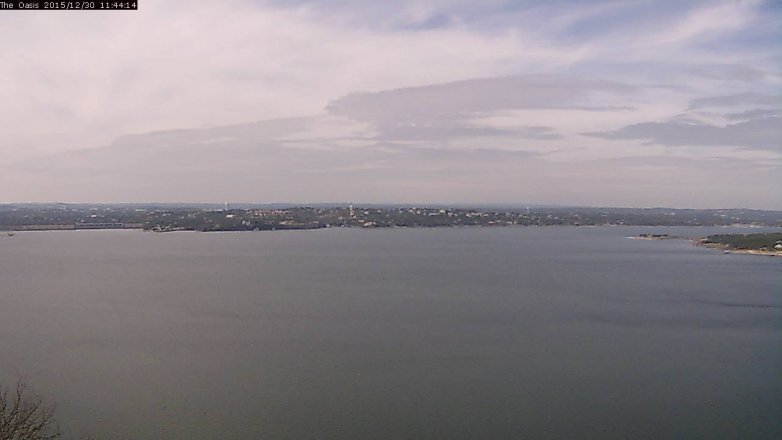 Lake Travis webcam, December 30, 2015 10:50 AM CT