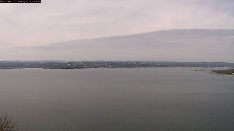 Lake Travis webcam, December 30, 2015 11:05 AM CT