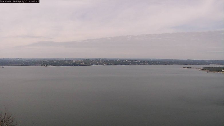 Lake Travis webcam, December 30, 2015 11:10 AM CT