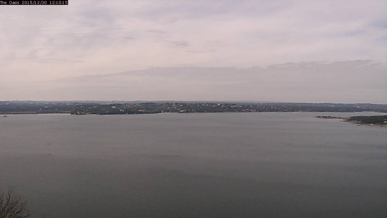 Lake Travis webcam, December 30, 2015 11:15 AM CT
