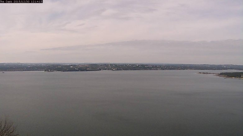 Lake Travis webcam, December 30, 2015 11:20 AM CT