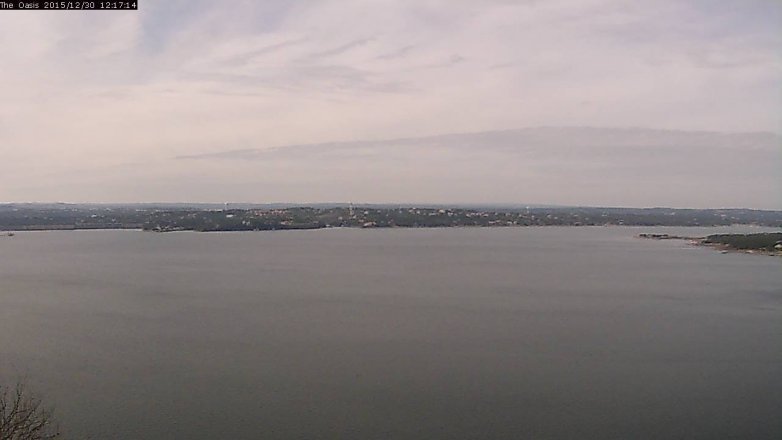 Lake Travis webcam, December 30, 2015 11:25 AM CT