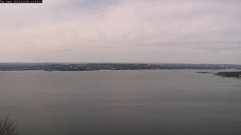 Lake Travis webcam, December 30, 2015 11:35 AM CT