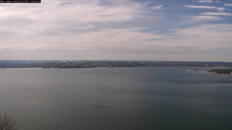 Lake Travis webcam, December 30, 2015 12:30 PM CT