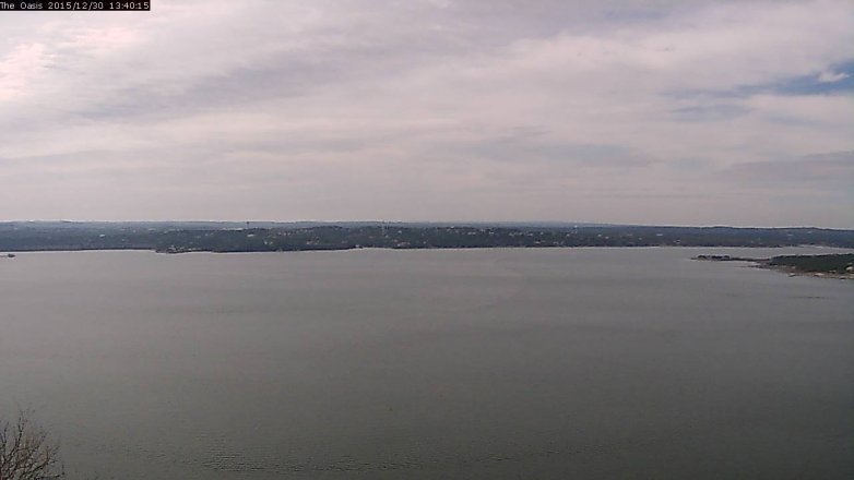 Lake Travis webcam, December 30, 2015 12:45 PM CT