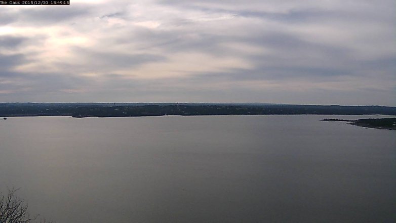 Lake Travis webcam, December 30, 2015 2:55 PM CT