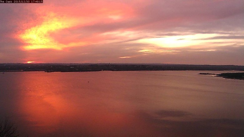 Lake Travis webcam, December 30, 2015 4:55 PM CT