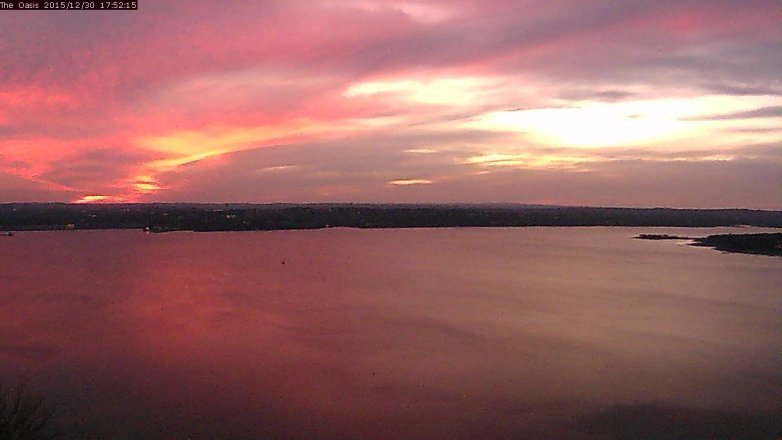 Lake Travis webcam, December 30, 2015 5:00 PM CT