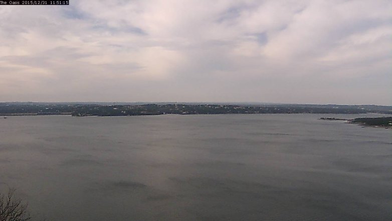 Lake Travis webcam, December 31, 2015 11:00 AM CT