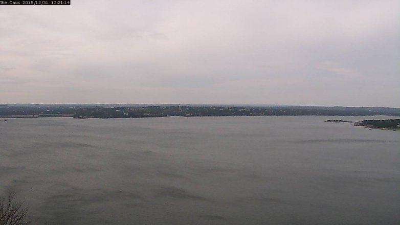 Lake Travis webcam, December 31, 2015 11:30 AM CT