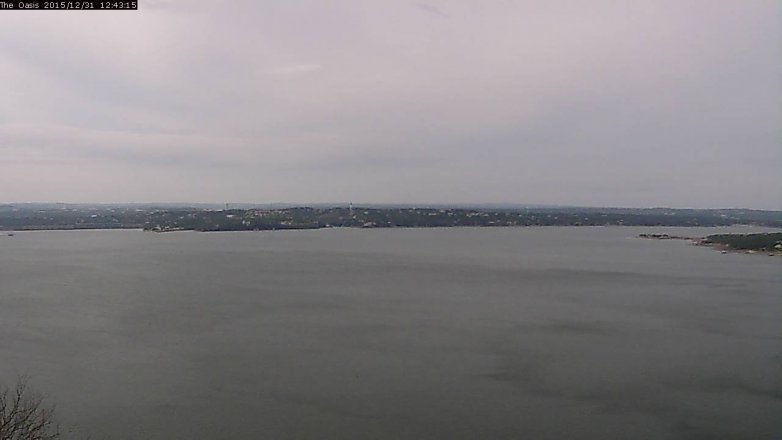 Lake Travis webcam, December 31, 2015 11:50 AM CT