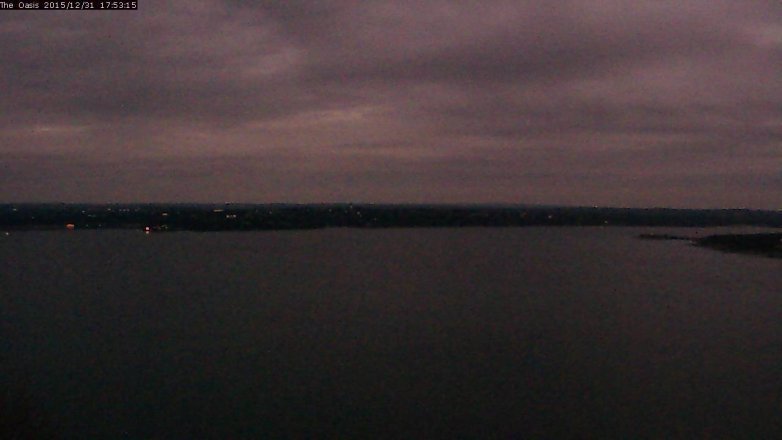 Lake Travis webcam, December 31, 2015 5:00 PM CT