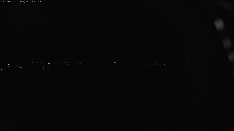 Lake Travis webcam, December 31, 2015 5:45 PM CT